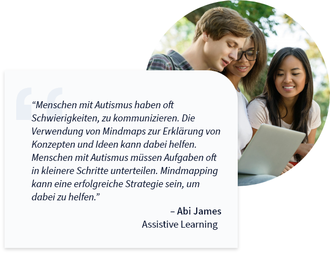 Mindmapping hilft Menschen mit Autismus-Spektrum-Störung (ASS)